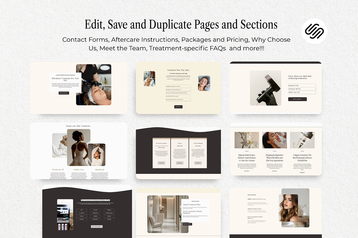 Medspa Aesthetician Website Design, a Squarespace Template by HAYAG Creatives (Photo 6 of 9)