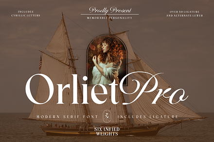 Orliet Pro - Serif, Icons + Script, a Serif Font by Joko Setiono