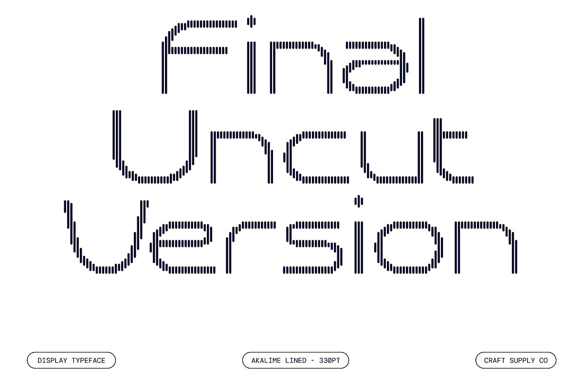 Akalime Lined, a Sans Serif Font by Craft Supply Co. (Photo 3 of 8)