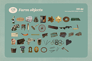 Rustic Country Life – Collage Kit, an Object Graphic by JuliBelushi (Thumbnail 3 of 9)