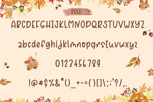 Thanksgiving Handwriting Font Trio