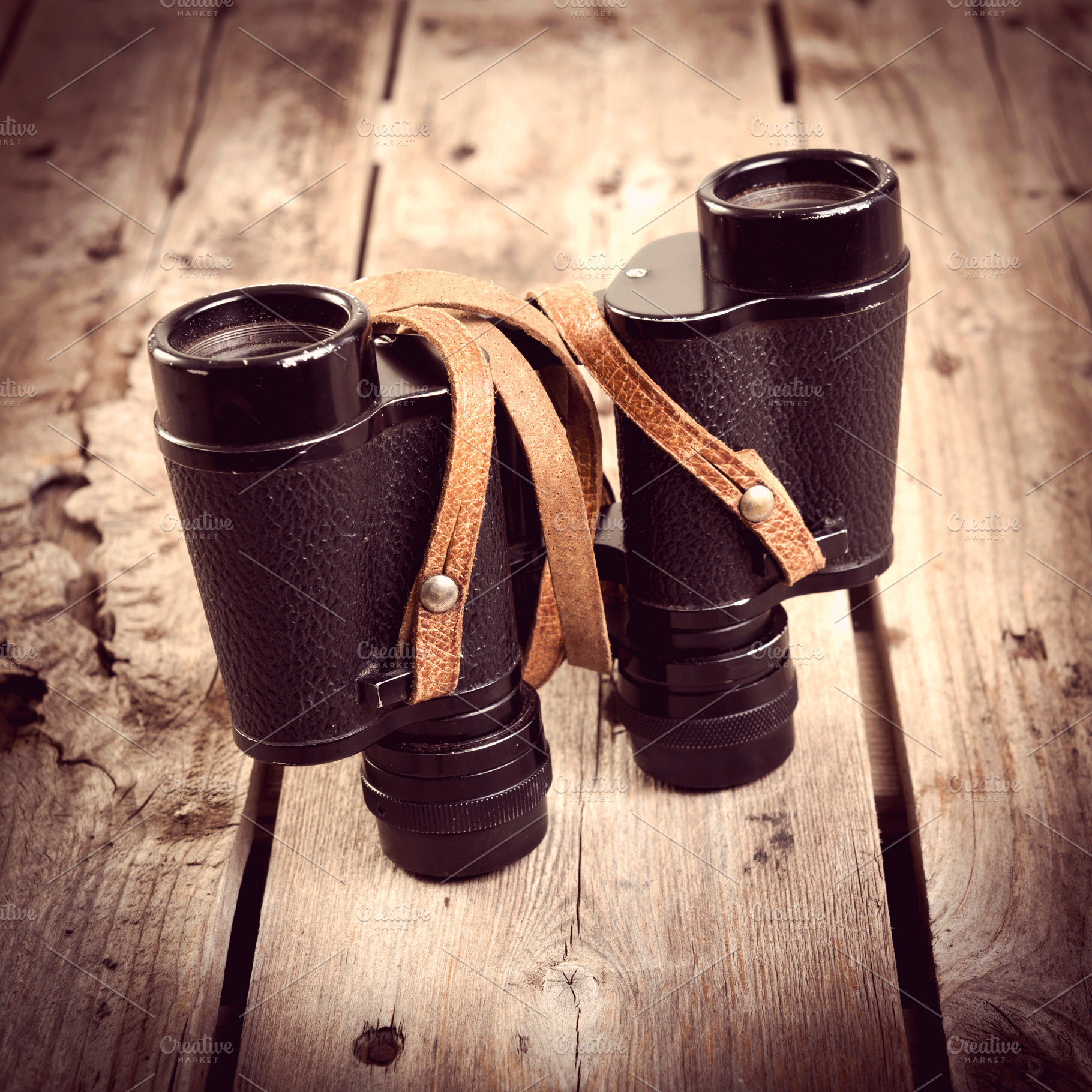 Old Binoculars Filtered, a Photo by THP Creative