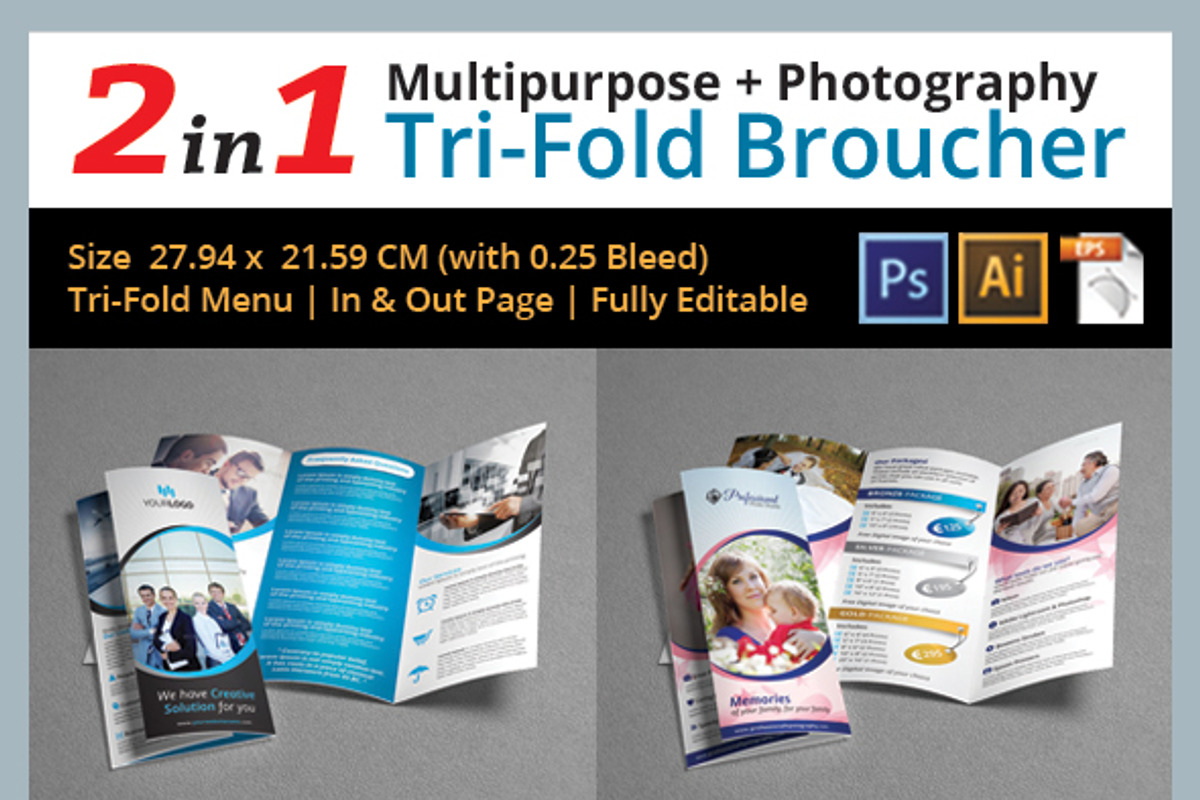 Trifold Brochure, a Brochure Template by RQ Designs (Photo 1 of 7)