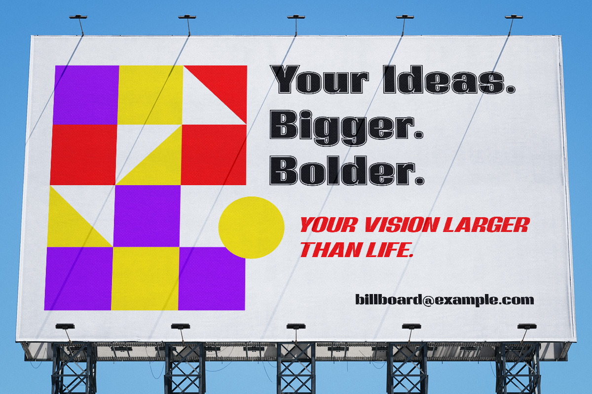 Bolding - Modern Bold Display Shadow, a Sans Serif Font by haniefart (Photo 3 of 12)