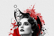 Artistic Watercolor Tattoo Art, an Action Add-On by MRI STUDIO (Thumbnail 14 of 28)