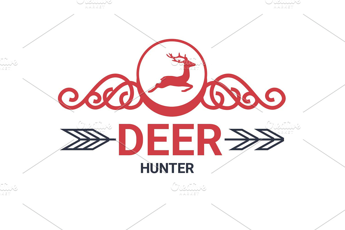 DEER HUNTER Logo, a Branding & Logo Template by Design_Creator (Photo 1 of 5)