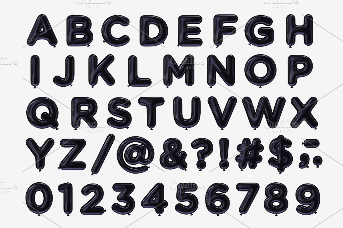 Balloon Type, an Object Graphic by Design Assets (Photo 11 of 11)