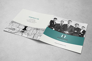 Corporate Square Bifold Brochure