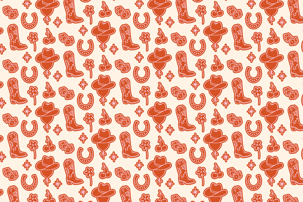 Lucky Cowgirl Icon Pack Collection, an Outline Icon by Pink Tiger Creative (Photo 3 of 5)