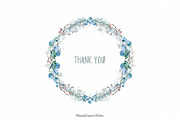 Christmas Watercolor Wreath Clipart, a Seasonal Illustration by MariaScaroniAtelier (Thumbnail 5 of 5)