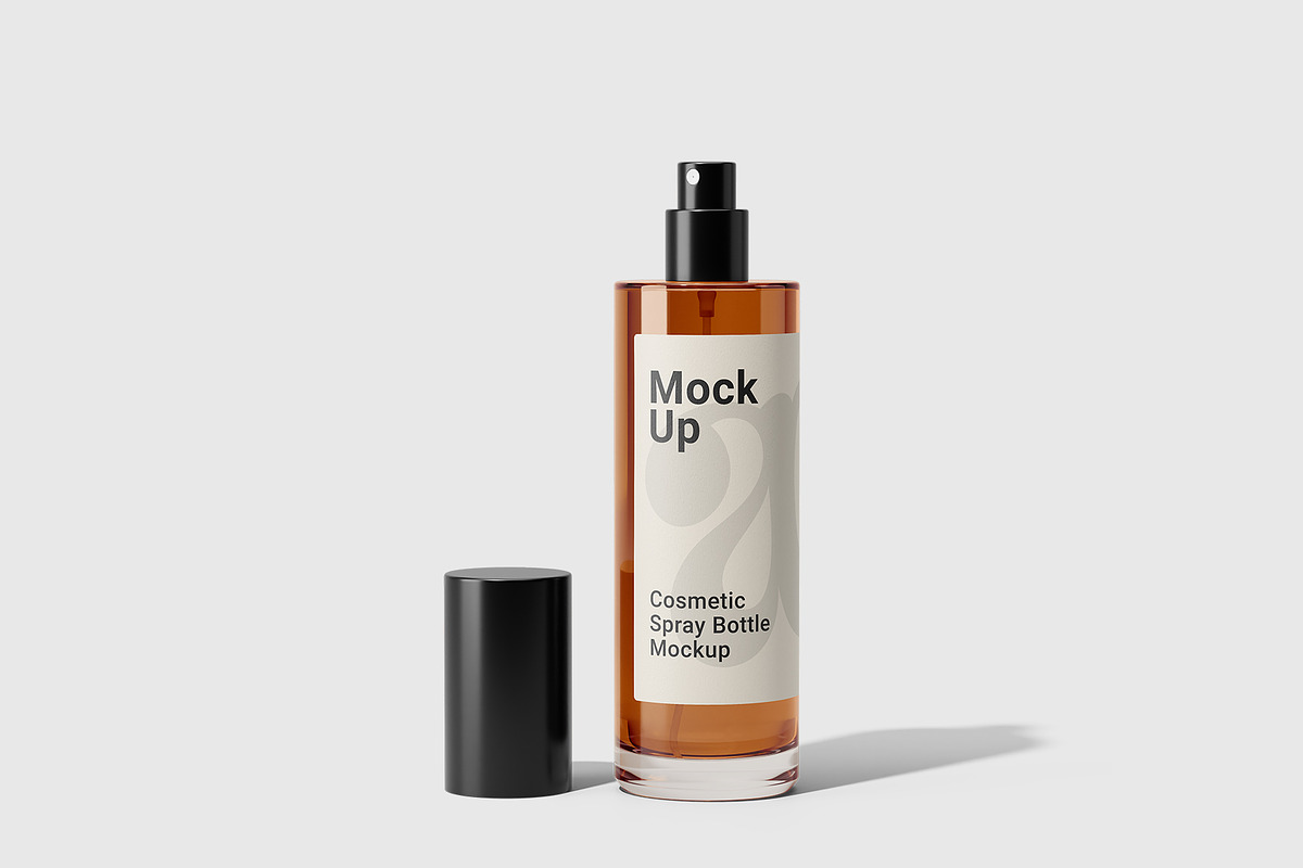 Cosmetic Spray Bottle Mockup, a Packaging Mockup by Akebareee (Photo 1 of 3)