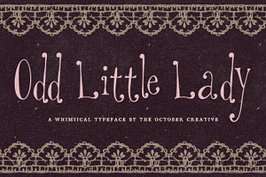 Odd Little Lady Quirky Serif Font, a Serif Font by The October Creative