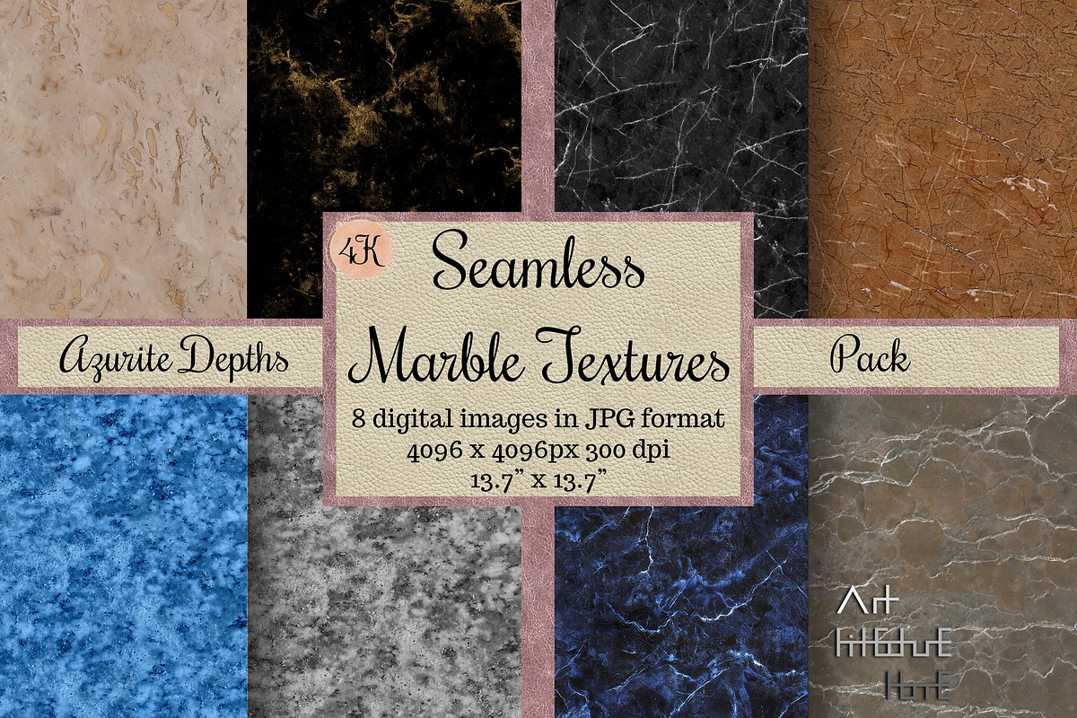 Seamless Marble - Azurite Depths, a Texture Graphic by Arthitecture Home (Photo 1 of 11)