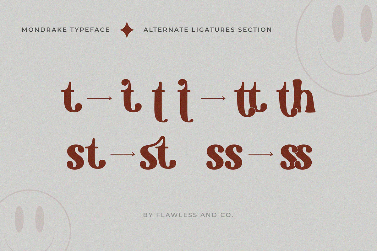 Mondrake, a Symbol Font by Flawless And Co (Photo 4 of 11)
