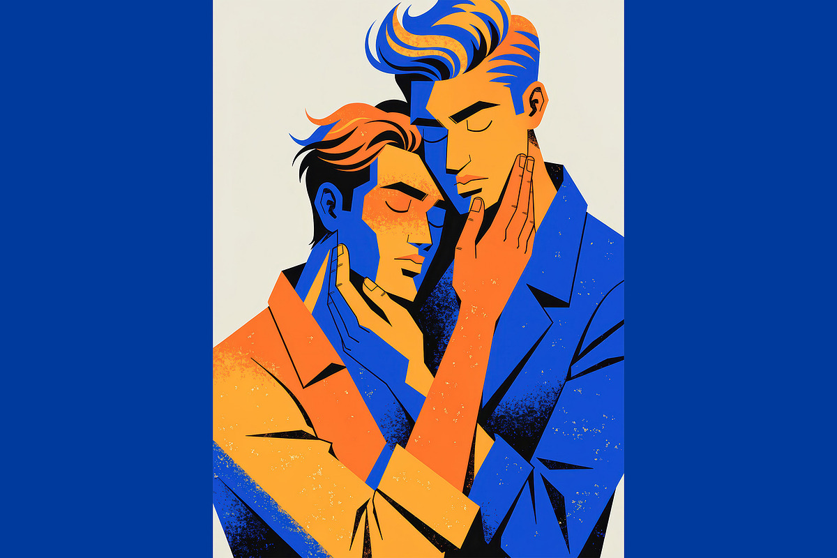 Vibrant Romantic Couple Illustration, a Person Illustration by StockVerse Creative (Photo 2 of 4)