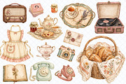 Vintage Cottage Life PNG Clipart, a Decorative Illustration by Whimsy Brush Studio (Thumbnail 5 of 8)