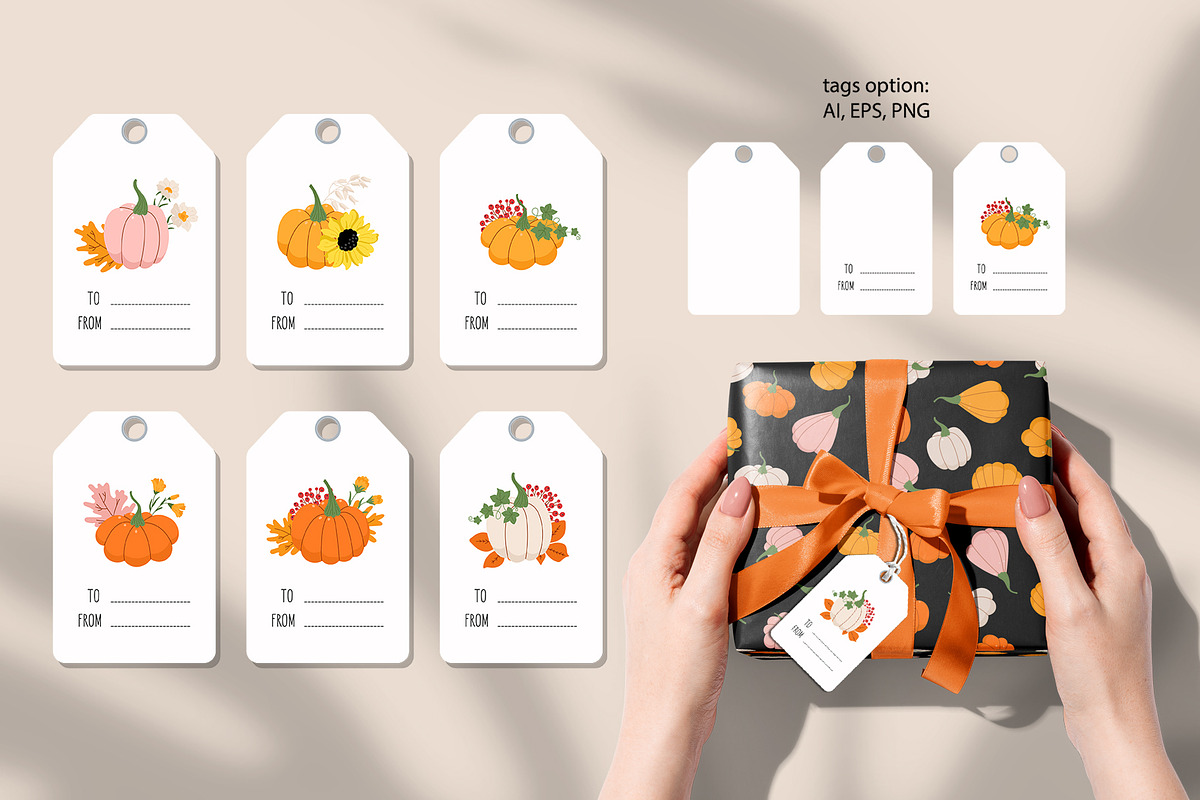 Hello Autumn clipart and patterns, a Decorative Illustration by rosypatterns (Photo 4 of 9)
