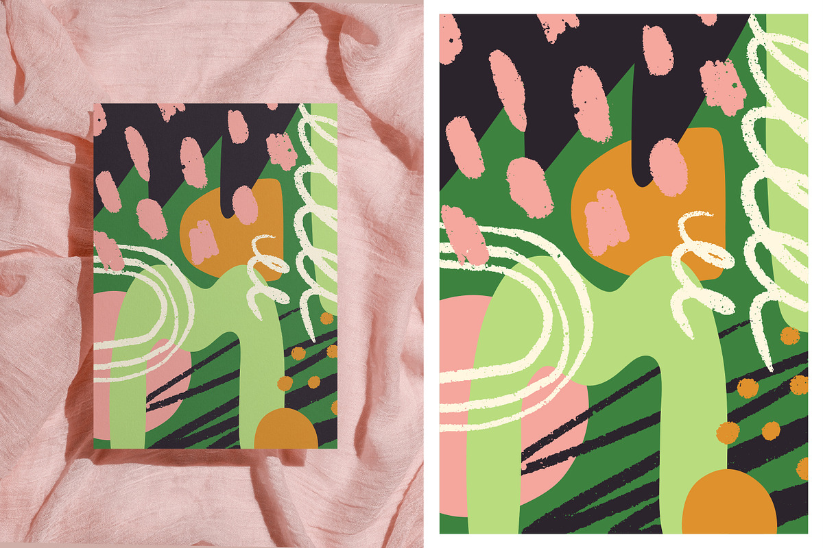 Abstract shapes posters, cards set, a Decorative Illustration by Good Studio (Photo 4 of 5)