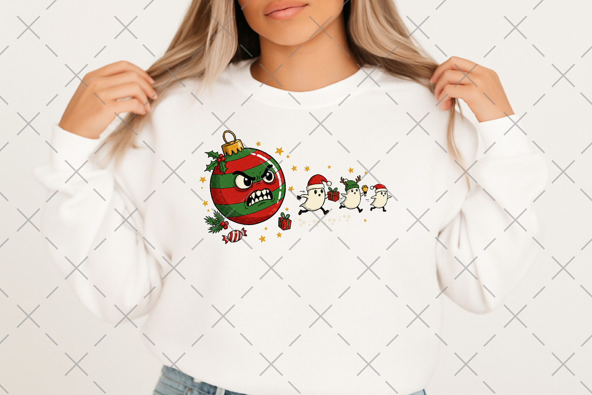 Funny Christmas Ghosts PNG, an Illustration by Craft Nest (Photo 5 of 6)