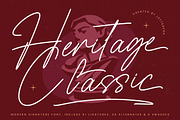 Heritage Classic Modern Signature, a Script Font by Letterena Studios Script (Thumbnail 1 of 15)