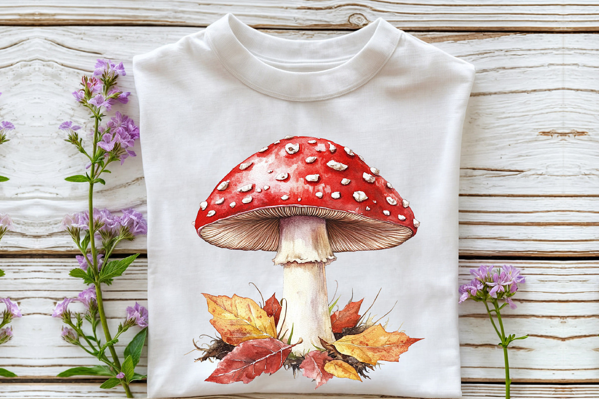 Autumn Mushroom Clipart, an Illustration by Rose Art (Photo 5 of 8)