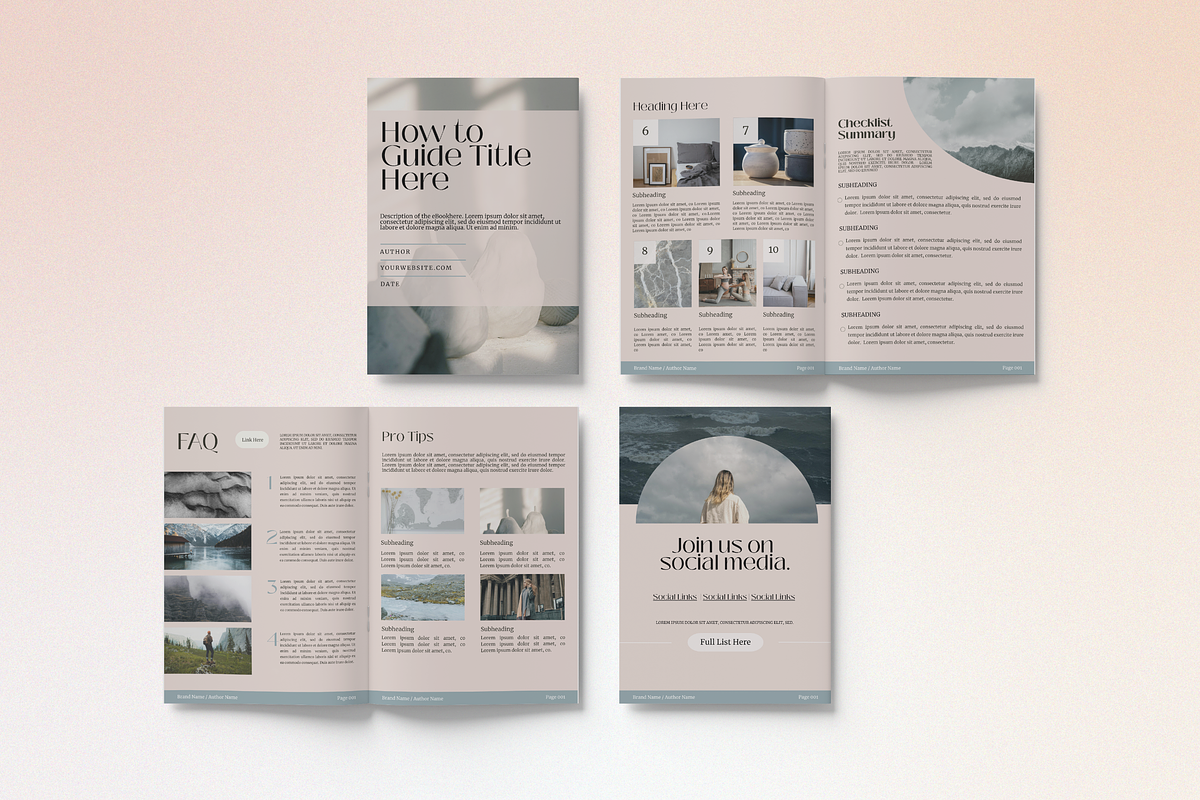 D A W N | Guidebook Canva Template preview 7