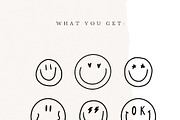SMILE FACE SKETCH / png + vector, a Person Illustration by KruthDesign (Thumbnail 2 of 10)