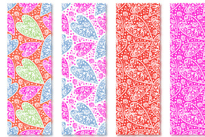 Seamless Patterns with Hearts