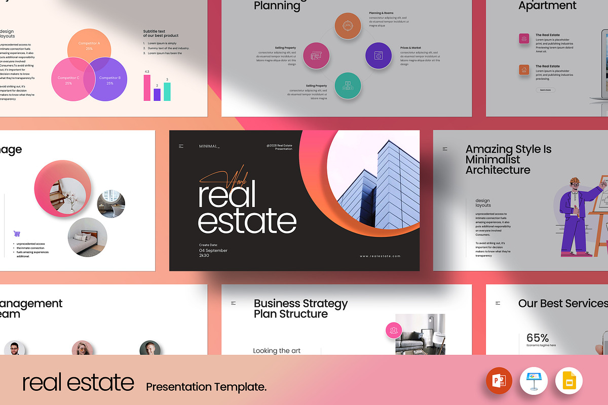 Real Estate Presentation Template, a Presentation Template by creathrivestudio (Photo 1 of 8)
