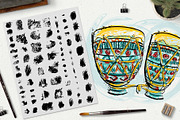 Illustrator grunge brushes, a Brush Add-On by kateja (Thumbnail 2 of 5)