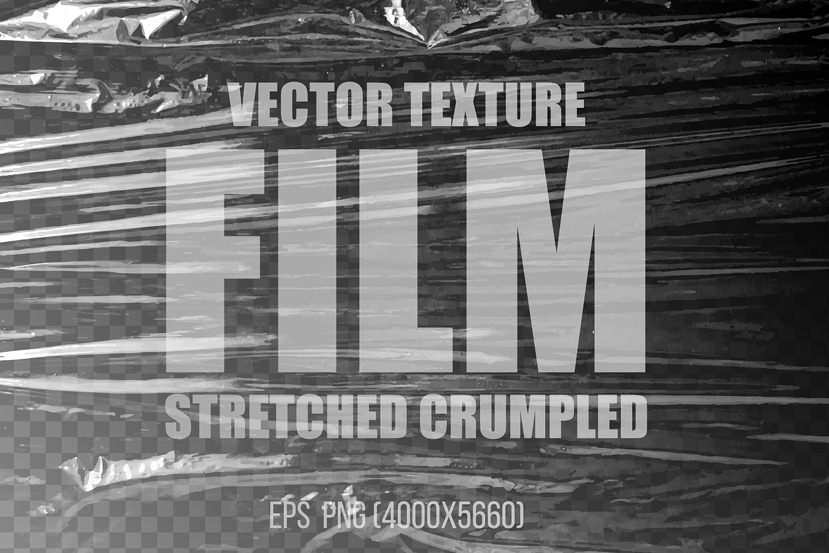 Film stretched crumpled VECTOR, a Texture Graphic by ArtemKovalenco (Photo 1 of 3)