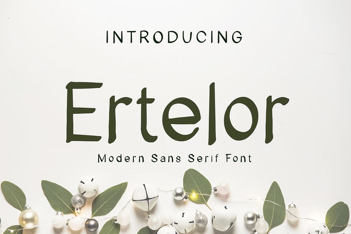Ertelor Modern Sans Serif Font, a Sans Serif Font by Gumrega Studio (Photo 1 of 6)
