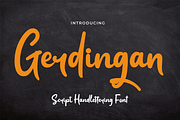 Gerdingan, a Script Font by twinstd (Thumbnail 1 of 11)