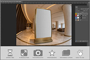 Poster Hotel Lobby Fisheye Mocku PSD, an Advertising Mockup by Bruno's Shop (Thumbnail 2 of 3)