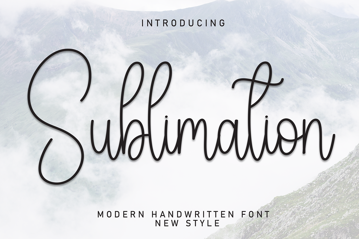 Sublimation | Script Font, a Handwritten Font by Scratchones (Photo 1 of 8)