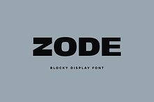 Zode-Bold Blocky Display Font