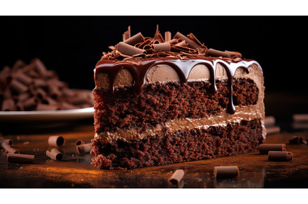 dessert chocolate cake food ai, a Background Photo by pikepicture