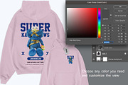 realistic oversize Hoodie PSD Mockup, a Hoody Mockup by NH graphic (Thumbnail 4 of 4)