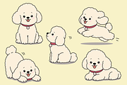 Poodle Dog Character Set Collection, an Animal Illustration by Artpon Illustration (Thumbnail 3 of 3)