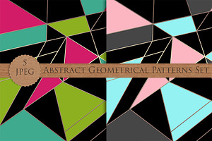 GEOMETRICAL abstract patterns set