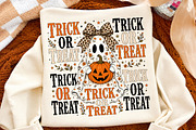 Trick or Treat PNG,Retro Halloween, a Seasonal Illustration by Libby Wishes (Thumbnail 2 of 3)