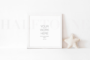 Nursery Styled White Frame Mockup