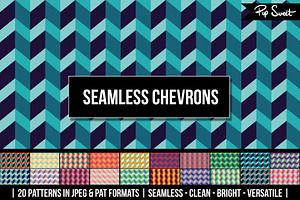 20 Seamless Chevrons Pattern Set