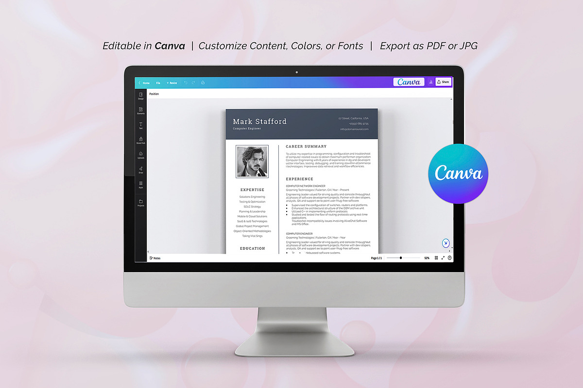 Resume Template, a Resume Template by DesignDevisers (Photo 7 of 10)