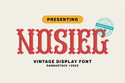Nosieg - Decorative Vintage Font, a Blackletter Font by Imoodev (Thumbnail 1 of 5)