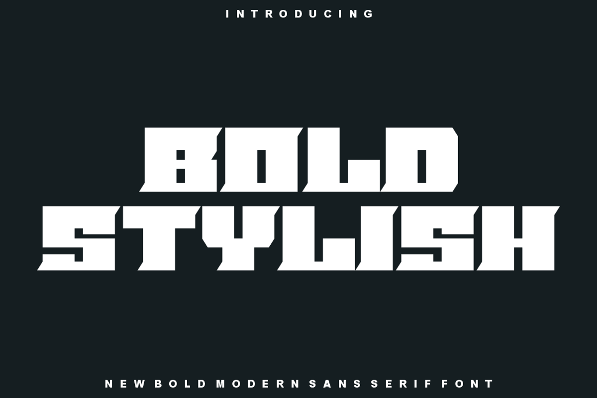 Bold Stylish - Font, a Sans Serif Font by artchiles_design (Photo 1 of 5)