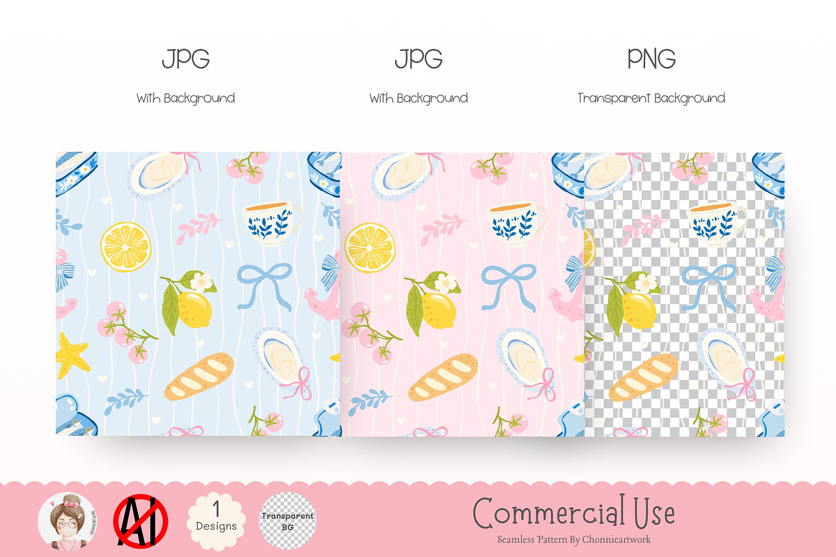 Cute Fisherman Seamless Pattern, a Pattern Graphic by Chonnieartwork (Photo 3 of 5)