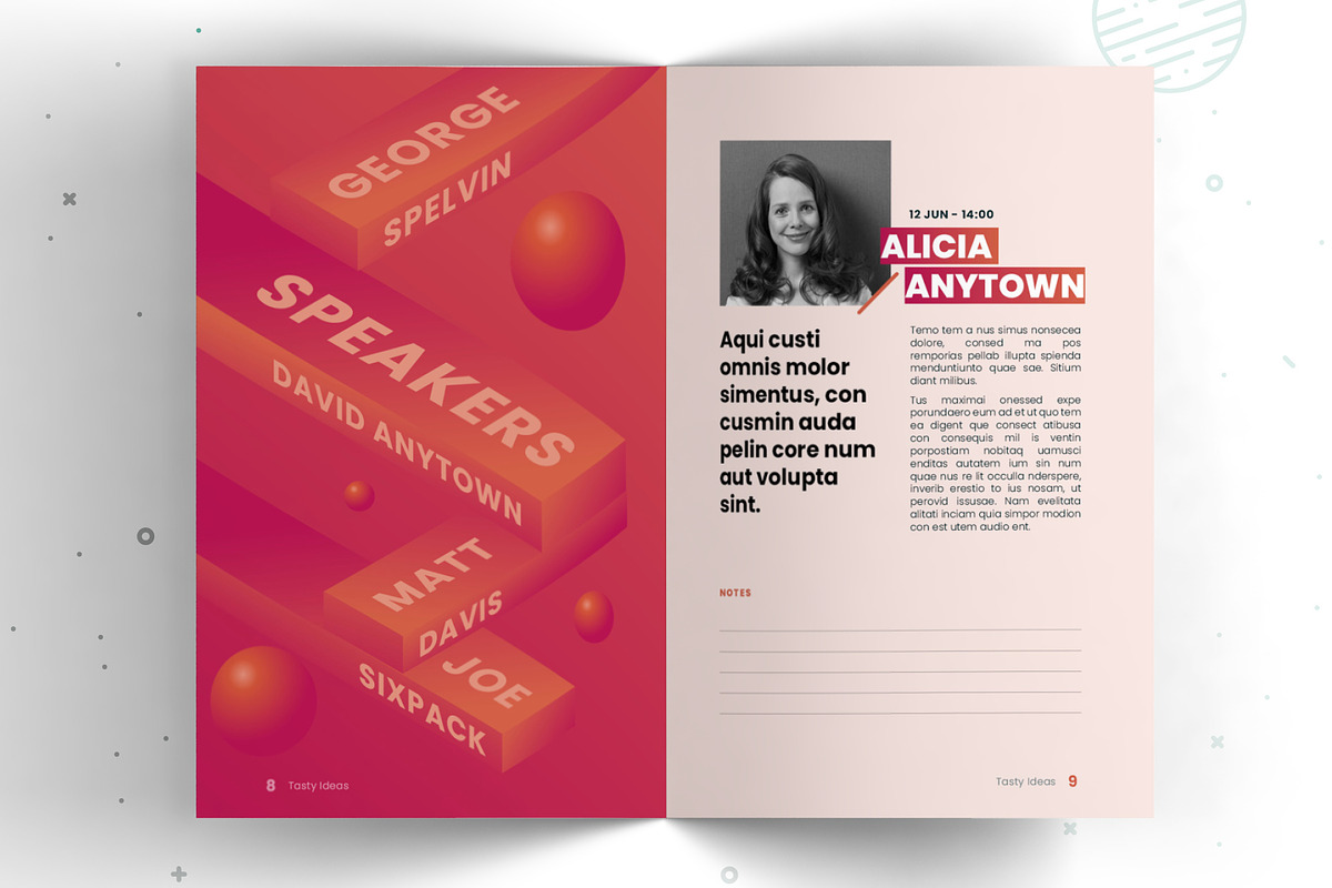 Conference booklet, a Brochure Template by pistakovac (Photo 5 of 9)