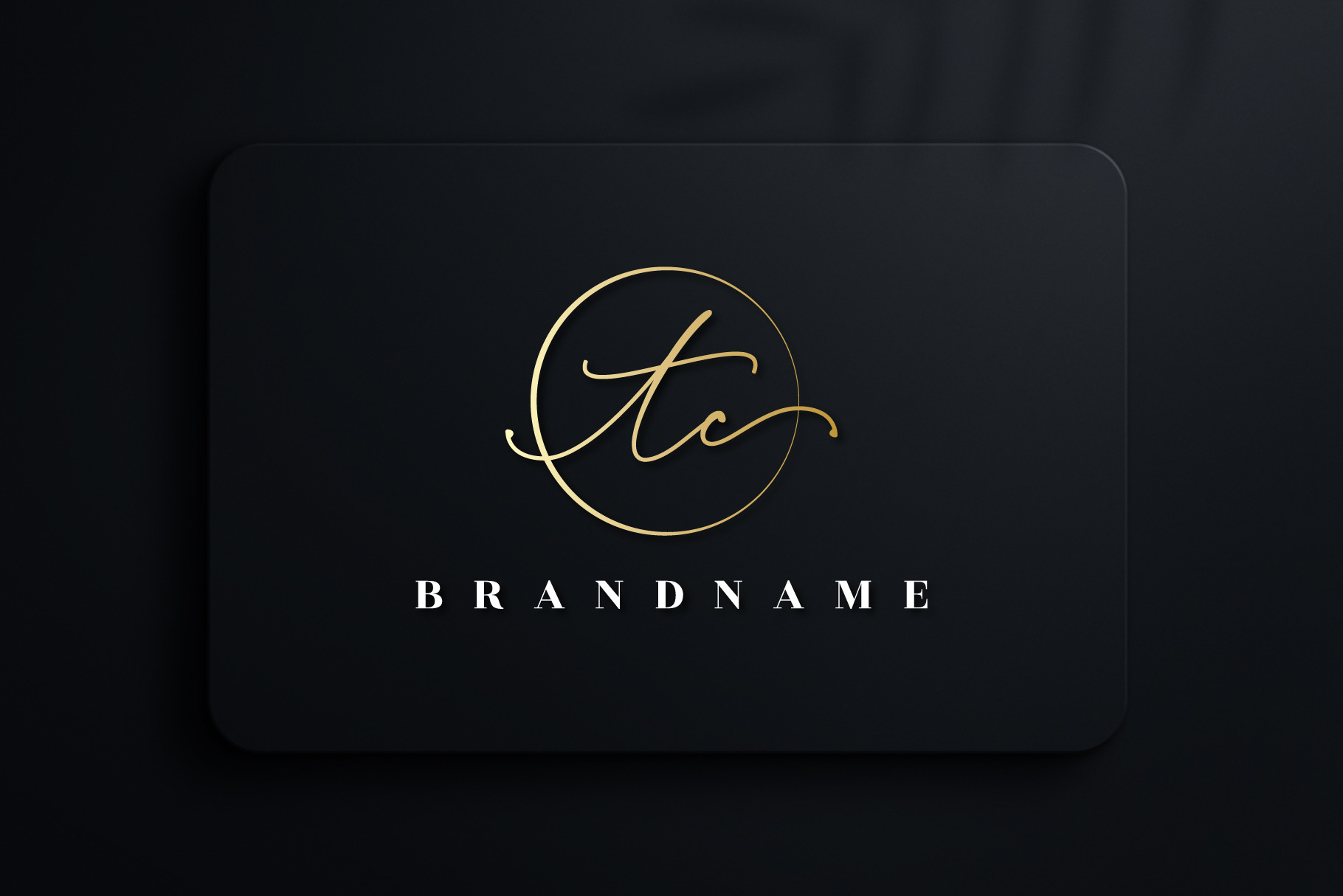 Letter TC handwritten signature logo
