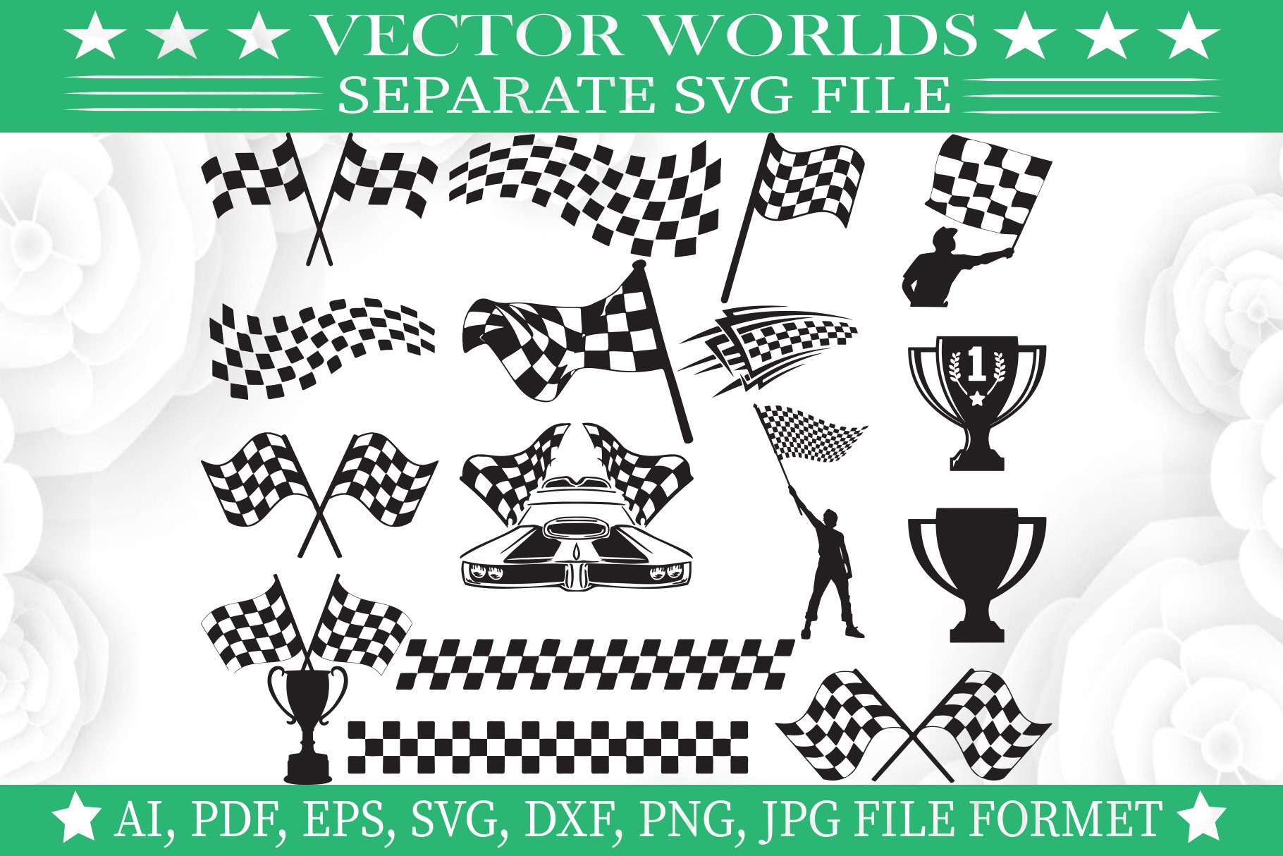 Race Flag Svg, Race, Play, Flag Svg, an Object Graphic by VectorWorlds